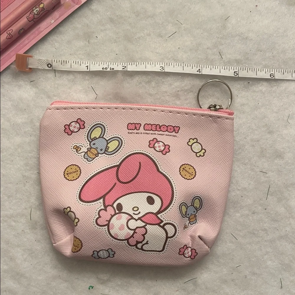 Pink Hello Kitty Kids Accessories my melody, stationary coin purse HK hair clip